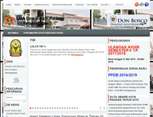 Tablet Screenshot of donbosco-pdg.sch.id